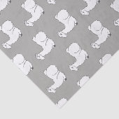 Cute Grey & White Slapy Llamas Tissuepapier (Detail)