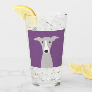 Cute Greyhound (Italiaanse Greyhound) of Whippet D Glas
