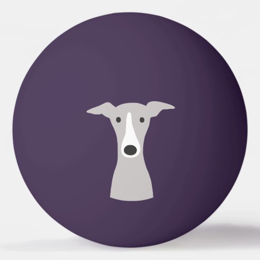 Cute Greyhound (Italiaanse Greyhound) of Whippet D Pingpongballen (Voorkant)