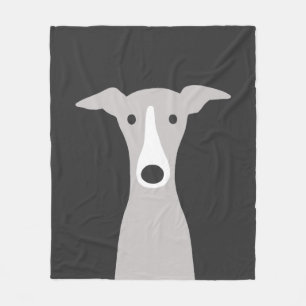 Cute Greyhound   Italiaanse Greyhound   Whippet Do Fleece Deken