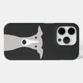 Cute Greyhound Italy Greyhound of Whippet Dog Case-Mate iPhone Case (Achterkant (horizontaal))