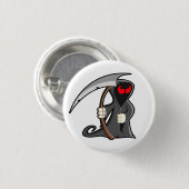 Cute Grim Reaper Halloween Friendly Death Ronde Button 3,2 Cm (Voorkant /achterkant)