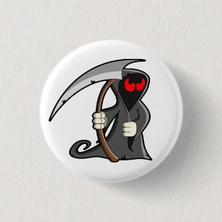 Cute Grim Reaper Halloween Friendly Death Ronde Button 3,2 Cm