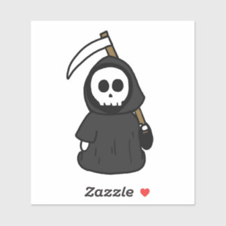 Cute Grim Reaper Sticker