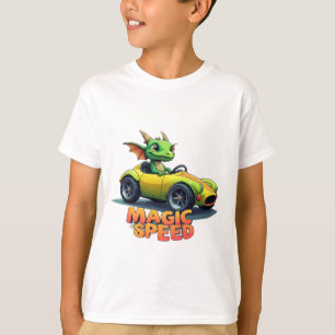 🚗 Cute Groene Draak Klassieke Autorit 🐾 T-shirt