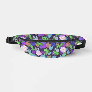 Cute Groene Kikkers Paarse Taillebandtas Heuptasje
