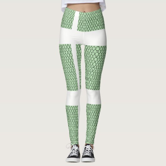 Cute Groene Leggings (Voorkant)