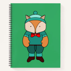 Cute groene vos notitieboek