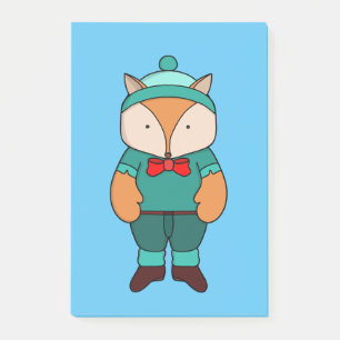 Cute groene vos post-it® notes