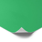 Cute groene vos poster (Hoek)