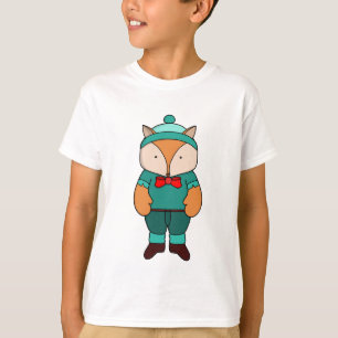 Cute groene vos t-shirt