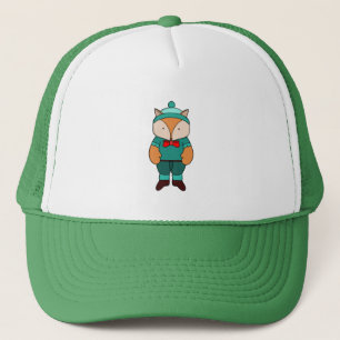 Cute groene vos trucker pet