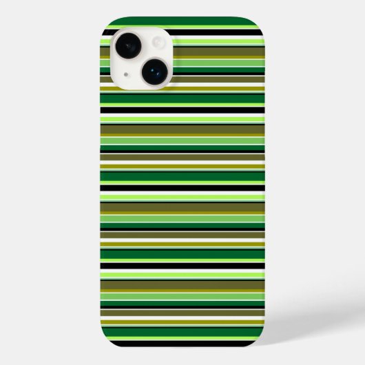 Cute groene witte strepen Case-Mate iPhone case (Achterkant)