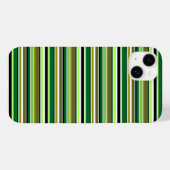 Cute groene witte strepen Case-Mate iPhone case (Achterkant (horizontaal))