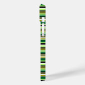Cute groene witte strepen Case-Mate iPhone case (Achterkant / Links)