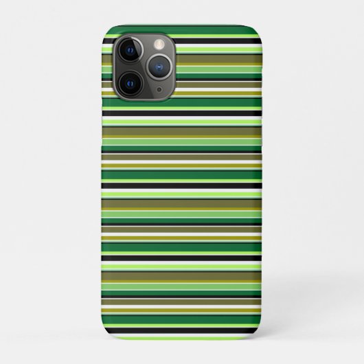 Cute groene witte strepen Case-Mate iPhone case (Achterkant)
