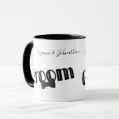 Cute Groom Personalized Wedding Mok (Voorkant links)