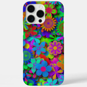 Cute Groovy Flowers Garden iPhone 16 Pro Max Hoesje