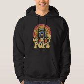 Cute Groovy Pops  Retro Groovy Rainbow Hoodie (Voorkant)