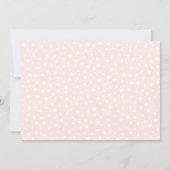 Cute Gros Bow | Invitation Baby shower fille rose (Dos)