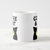 Cute grosse grosse grosse tasse de café chat noir  (Devant)