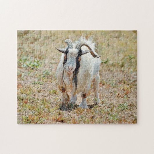 Cute Gruff Billy Goat Farm Puzzle (Horizontal)