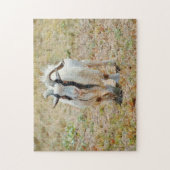 Cute Gruff Billy Goat Farm Puzzle (Vertical)