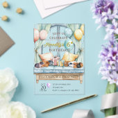 Cute Guinea Pig Acrylic Birthday Party Invitation (Insitu (Mariage))