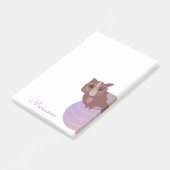 Cute Guinea Pig Ball Post-it Notes (Schuin)