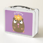 Cute guinea pig cartoon illustratie (Achterkant)