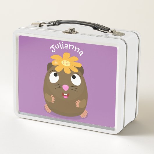 Cute guinea pig cartoon illustratie (Voorkant)