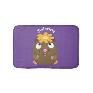 Cute guinea pig cartoon illustratie badmat