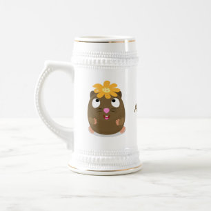 Cute guinea pig cartoon illustratie bierpul