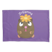 Cute guinea pig cartoon illustratie kussensloop (Voorkant)