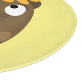 Cute guinea pig cartoon illustratie snijplank (Hoek)