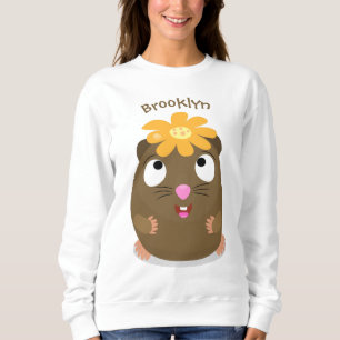 Cute guinea pig cartoon illustratie trui