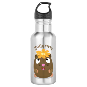 Cute guinea pig cartoon illustratie waterfles