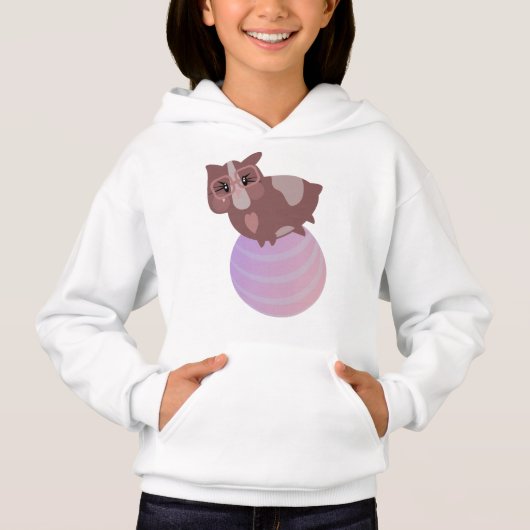 Cute Guinea Pig Fitness Gedekte illustratie (Voorkant)