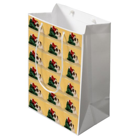 Cute Guinea Pig Gift Bag Medium Cadeauzakje (Voorkant Gekanteld)