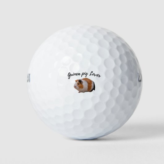 Cute Guinea Pig Golfballen (Voorkant)