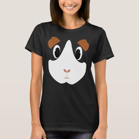 Cute Guinea Pig  Halloween T-shirt (Voorkant)