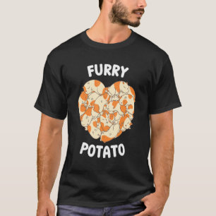 Cute Guinea Pig Heart Furry Potato 5 T-shirt
