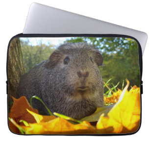 Cute Guinea Pig in Natuur Laptop Sleeve