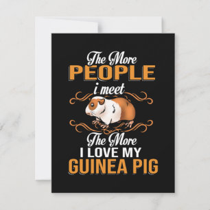 Cute Guinea Pig Ma Bedankkaart