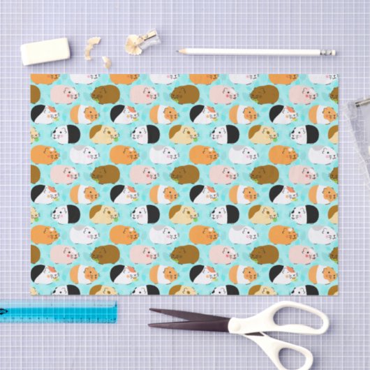 Cute Guinea Pig Pattern Tissuepapier (Craft)