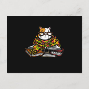 Cute Guinea Pig Read Book   Kute Pet Lover Briefkaart