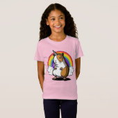 Cute Guinea Pig Unicorn Cavy Pet T-shirt (Voorkant volledig)