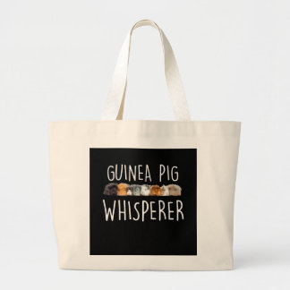 Cute Guinea Pig Whisperer Dierenvriend Gift Grote Tote Bag
