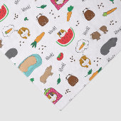 Cute Guinea Pigs Cavy Pets Tissuepapier (Detail)