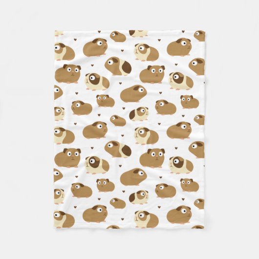 Cute Guinea Pigs Fleece Blanket Deken (Voorkant)